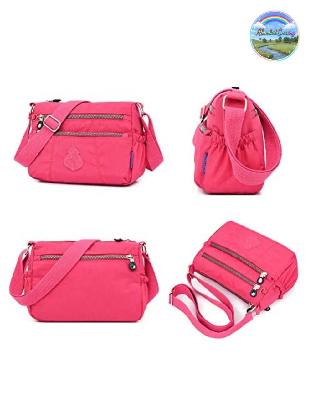 Waterproof Nylon Crossbody Shoulder Bag Lightweight Messenger Purse